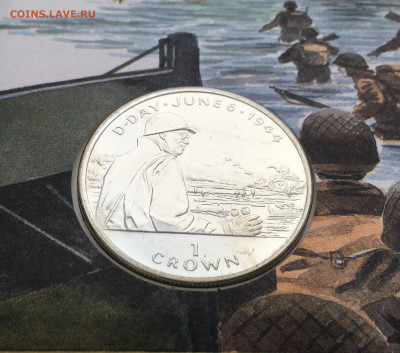 Шайба Остров Мэн 1 крона 1994 Омар Бредли КПД - IMG_5251.JPG