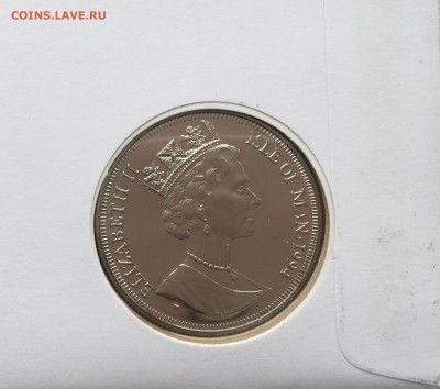 Шайба Остров Мэн 1 крона 1994 Омар Бредли КПД - IMG_5205.JPG