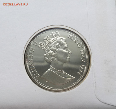 Шайба Остров Мэн 1 крона 1994 Омар Бредли КПД - IMG_5252.JPG