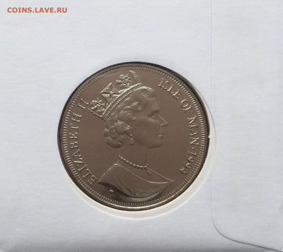 Шайба Остров Мэн 1 крона 1994 Генерал Эйзенхауэр - IMG_5242.JPG