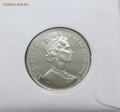 Шайба Остров Мэн 1 крона 1994 Генерал Эйзенхауэр - IMG_5245.JPG