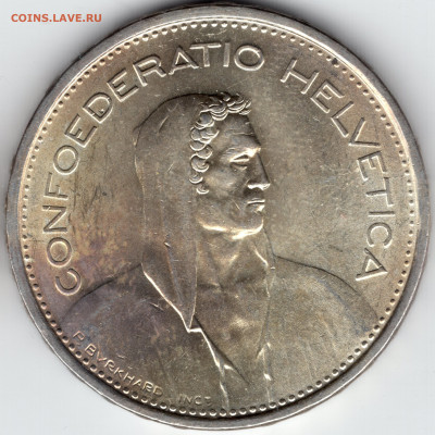 Швейцария 5 франков 1966 до 12.02.2022 - frank2