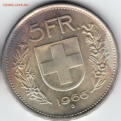 Швейцария 5 франков 1966 до 12.02.2022 - frank1