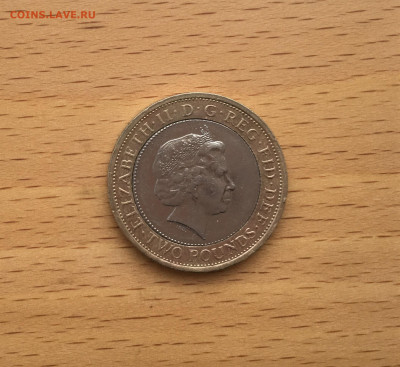 биметалл Великобритания 2 фунта 2013 350 лет гинее - IMG_5260.JPG