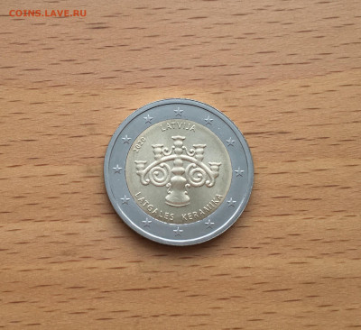 Латвия 2 евро 2020 Латгальская керамика - IMG_5366.JPG