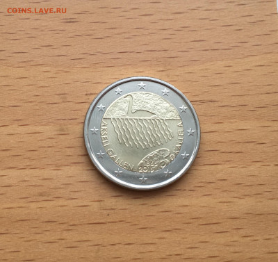 Финляндия 2 евро 2015 150 лет Аксели Галлен-Каллелы - IMG_5383.JPG