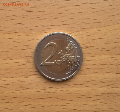 биметалл Латвия 2 евро 2019 Восходящее солнце - IMG_5456.JPG