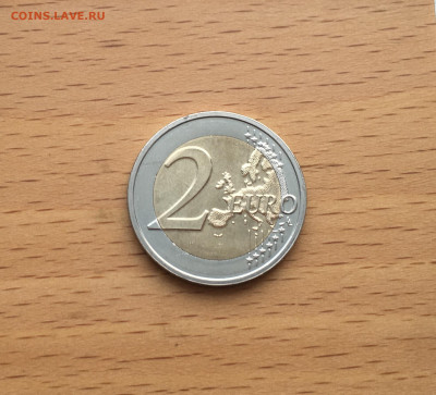 биметалл Латвия 2 евро 2019 Восходящее солнце - IMG_5459.JPG