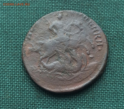 2 копейки 1758 г. Надп.сверху. Гурт Екатер МД (А14) 11.02 - iOnLHpu_wKs