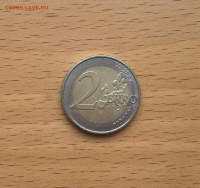 биметалл Германия 2 евро 2012 10 лет евро наличными Двор J - IMG_5552.JPG