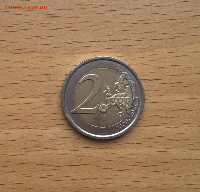 биметалл Италия 2 евро 2012 10 лет евро наличными - IMG_5505.JPG
