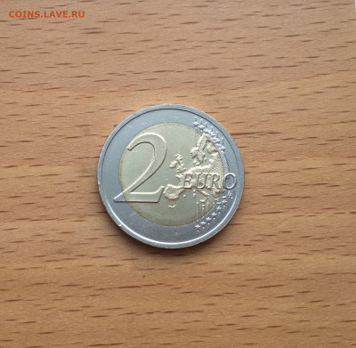 биметалл Латвия 2 евро 2016 Латвийская бурая корова Фауна - IMG_5475.JPG