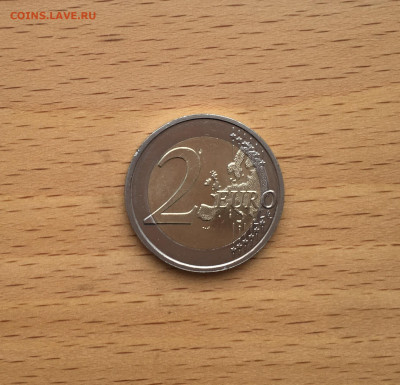 биметалл Германия 2 евро 2015 30 лет флагу Европейского союз - IMG_5513.JPG