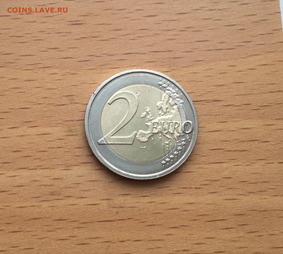 биметалл Германия 2 евро 2015 30 лет флагу Европейского союз - IMG_5515.JPG