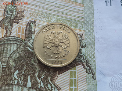 1 рубль 2002 года СПМД до 15.02 - 5
