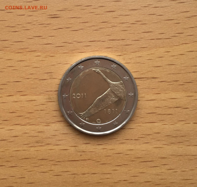 биметалл Финляндия 2 евро 2011 200 лет банку Финляндии - IMG_5421.JPG
