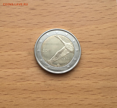 биметалл Финляндия 2 евро 2011 200 лет банку Финляндии - IMG_5422.JPG