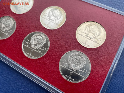 Набор 1 рубль СССР 1977-80 Олимпиада-80 6 монет Экспорт UNC - BQPSSjRT_P8