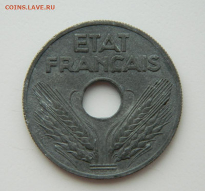 Франция 20 сантимов 1942 г. (Цинк) до 17.02.22 - DSCN2668.JPG