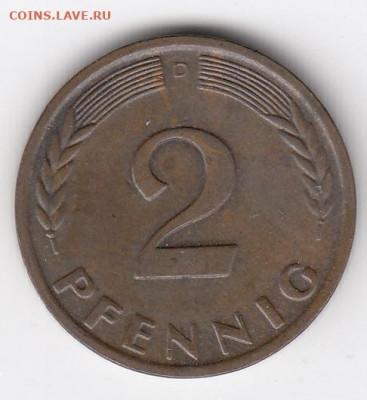 Германия, 9 монет 1941-1966 до 15.02.22, 23:00 - #И-345