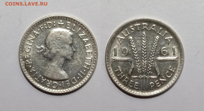 Австралия 3 пенса 1961 г Елизавета II - 17.02 22:00 - IMG_20220212_173616
