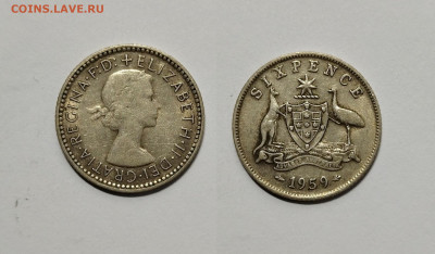 Австралия 6 пенсов 1959 г Елизавета II - 17.02 22:00 - IMG_20211219_182340