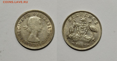 Австралия 6 пенсов 1962 г Елизавета II - 17.02 22:00 - IMG_20211219_182409