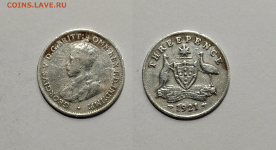 Австралия 3 пенса 1921 г Георг V - 17.02 22:00 - IMG_20211219_183254