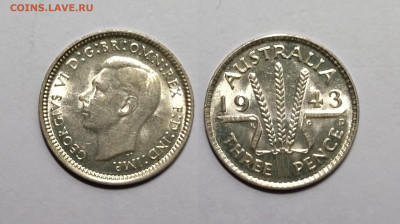 Австралия 3 пенса 1943 года, Георг VI №2 - 17.02 22:00 - IMG_20220212_173345