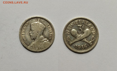 Новая Зеландия 3 пенса 1936 г Георг V - 17.02 22:00 - IMG_20211219_183338