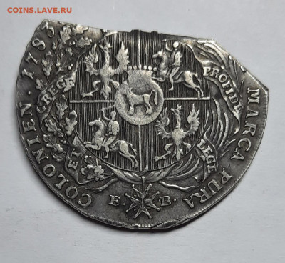 Польша 1 талер 1783 год Станислав Август Понятовский ЬОЛЬ - 5