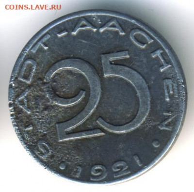 Германия-Аахен, 3 монеты 1920-1921 до 17.02.22, 23:00 - #И-396