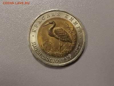 50 рублей 1993г Дальневосточный аист UNC, до 20.02 - СГ КК Аист меш-1