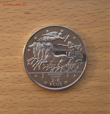 Крона Шайба Гибралтар 2.8 ЭКЮ 1994 Мифология Крылатая Победа - IMG_5756.JPG