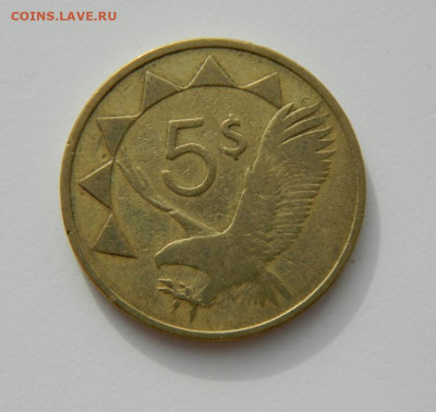 Намибия 5 долларов 1993 г. (Фауна) до 21.02.22 - DSCN2886.JPG