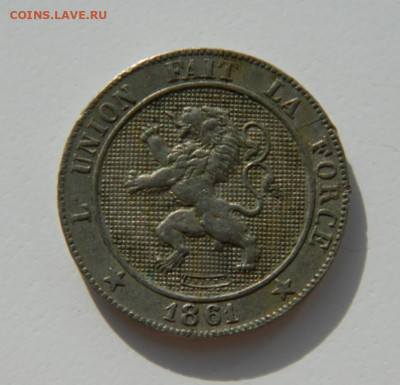 Бельгия 5 сантимов 1861 г. до 21.02.22 - DSCN2935.JPG