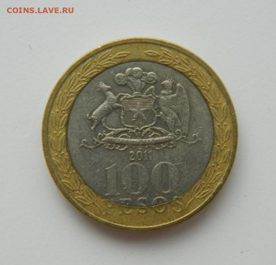 Чили 100 песо 2011 г. (БИМ). до 22.02.22 - DSCN2861.JPG