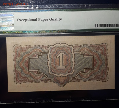 1 рубль 1934 с подписью PMG 66 . 22.02 в 22.22 БЛИЦ - 3