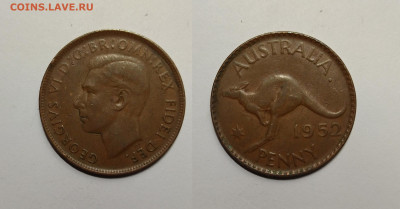 Австралия 1 пенни 1952 года Георг VI - 20.02 22:00 - IMG_20220213_120557