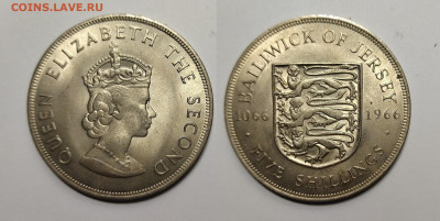 Джерси 5 шиллингов 1966 г - 900 лет битве - 20.02 22:00 - IMG_20220213_112826