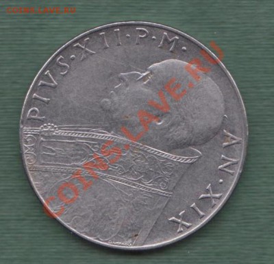 Ватикан, 100 Лир 1957 (15.11) - 20