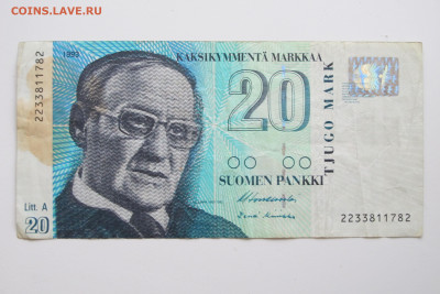 Финляндия 20 марок 1993 из оборота - IMG_5842.JPG