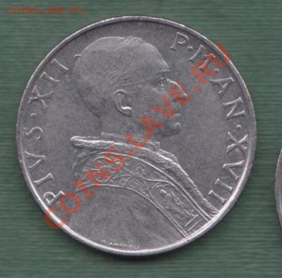 Ватикан, 100 Лир 1955 (15.11) - 42