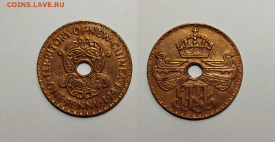 Бр. Новая Гвинея 1 пении 1944 г Георг VI №2 - 24.02 22:00 - IMG_20220213_120924