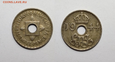 Бр. Новая Гвинея 3 пенса 1944 г Георг VI №2 - 24.02 22:00 - IMG_20220213_121056