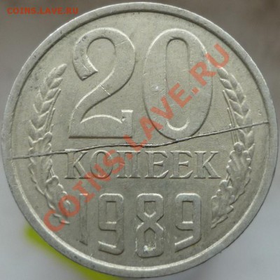 20 копеек 1989 год. Полный, ХОРОШИЙ раскол. Оценка. - P1060718.JPG