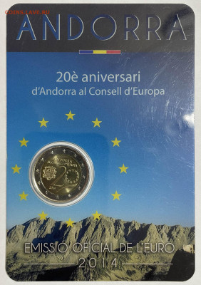 2 евро 2014 Андорра 20 летие вступления в СЕ - AD_2014_1