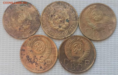 5 Копеек 1930-55 г. окон. 26.02.2022 г. 22-00 МСК - 444