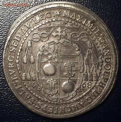 2 таллера 1668 Зальцбург. ( Vf ) 23.02. в 22.00 - 2