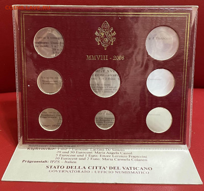 Набор евро Ватикан 2008 - VA 2008_box